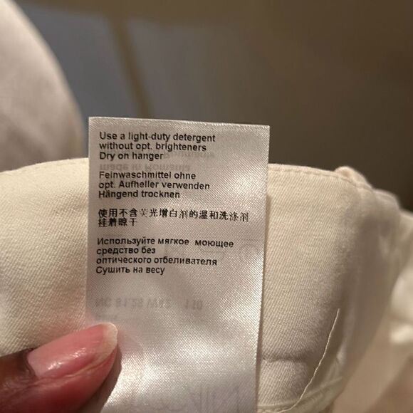 Marc Cain Collection Women's Size N3 Straight Leg Trouser Pants Classic White - Picture 9 of 9